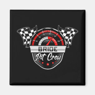 Aimant Mariage Pit Crew Race Car Anniversaire Fête Corres