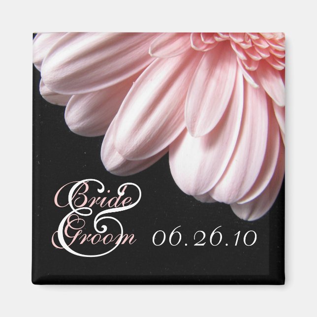 Aimant Mariage rose Gerbera Daisy (Devant)