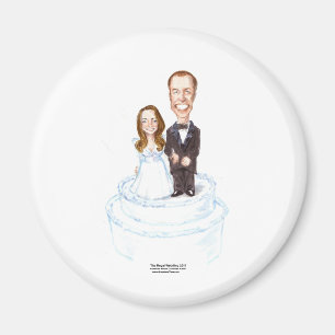 Aimant Mariage Royal Catherine & William Cadeaux T-shirts