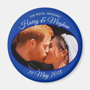 Aimant Mariage royal de photo de baiser de Harry et de