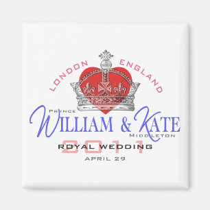Aimant Mariage royal de William et de Kate