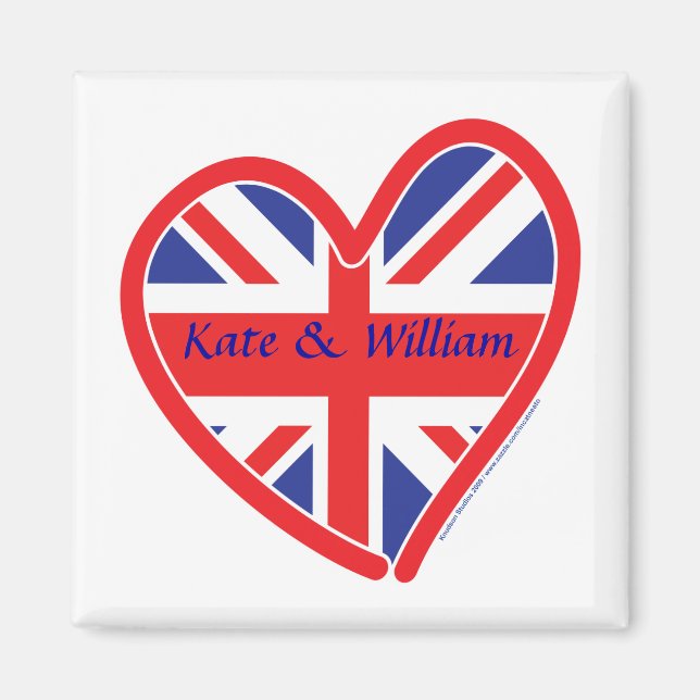 Aimant Mariage royal/Kate & William (Devant)