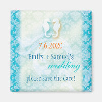 Mariage Seahorse de plage Enregistrer la date