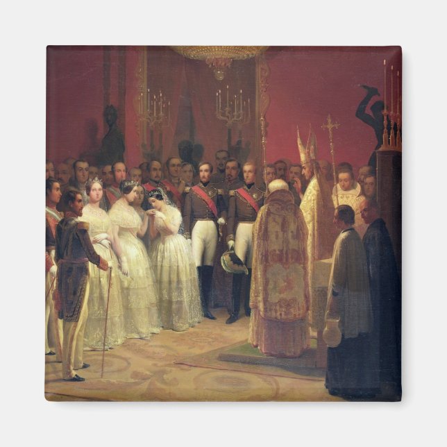 Aimant Mariages de la reine Isabelle II (Devant)