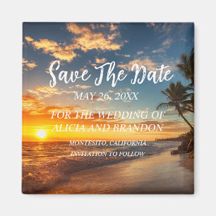 Aimant Mariages Sable Tropical Plage Moderne Vagues Aiman