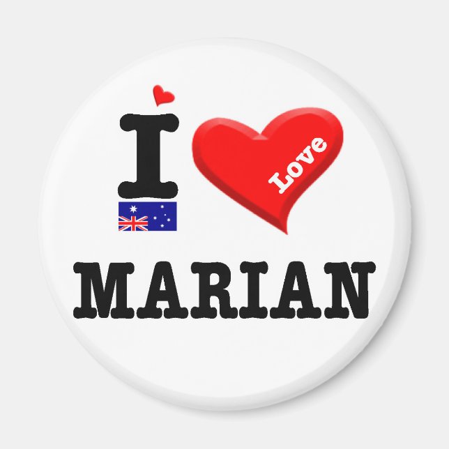 Aimant MARIAN - I Love (Devant)