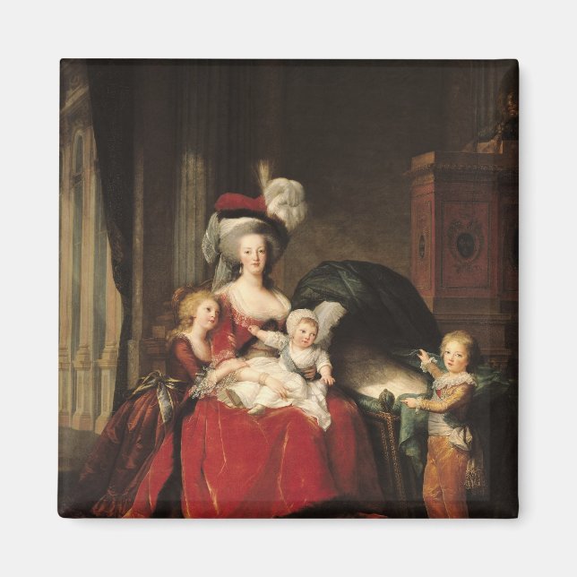 Aimant Marie-Antoinette et ses enfants, 1787 (Devant)