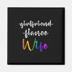 Aimant Marié Lgbt Mariage Fête de mariage Lesbienne Femme