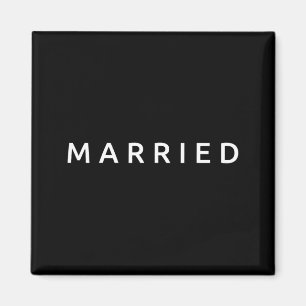 Aimant Marié Mariée Époux Épouse Mariage Mariage Drôle Co