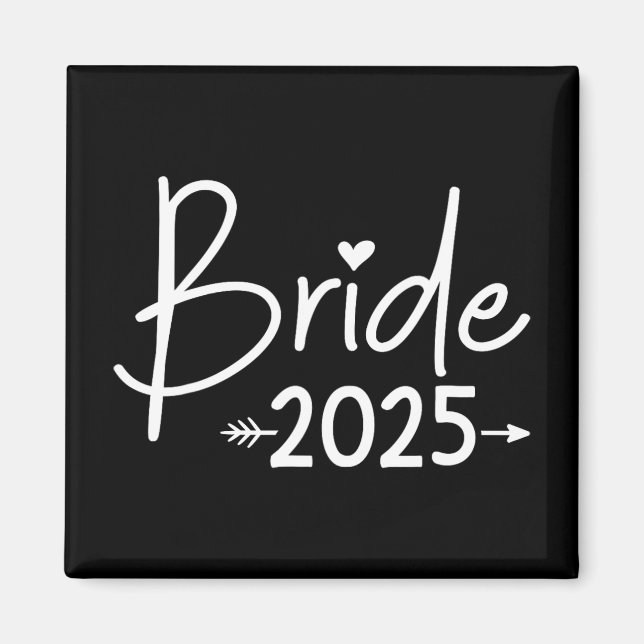 Aimant Mariée 2025 Pour Mariage Ou Bachelorette (Devant)