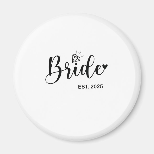 Aimant Mariée Annonce de mariage de printemps 2025 Mariag (Devant)