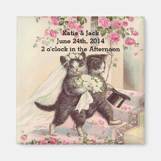 Aimant Mariée et de chats mariages