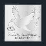 Aimant Mariée et salle de mariage Jour Keepsaké<br><div class="desc">Jour de Mariage Gardez l'aimant de l'Épouse et de la Salle de mariage prêt à personnaliser. Remarque : Toutes les zones de modèle n'ont pas besoin d'être modifiées. 📌 Si vous avez besoin d'une personnalisation plus poussée, cliquez sur le bouton "Cliquez pour Customiser plus loin" ou "Customiser ou modifier la...</div>
