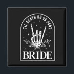 Aimant Mariée Groom Skeleton Rock Couples Mariage Hal<br><div class="desc">Mariée Groom Skeleton Rock Couples Mariage Halloween</div>