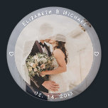 Aimant Mariée simple moderne et de la chambre photo maria<br><div class="desc">Moderne simple mariée et chambre photo mariage Faveur aimant</div>