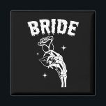Aimant Mariée Skeleton Mariage main Halloween Couples Mat<br><div class="desc">Mariage de mariée de squelette de main jumelée de couples d'Halloween</div>