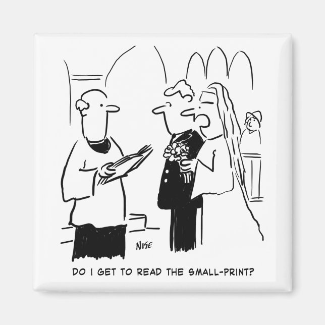 Aimant Mariée veut vérifier la bande dessinée des petits  (Devant)