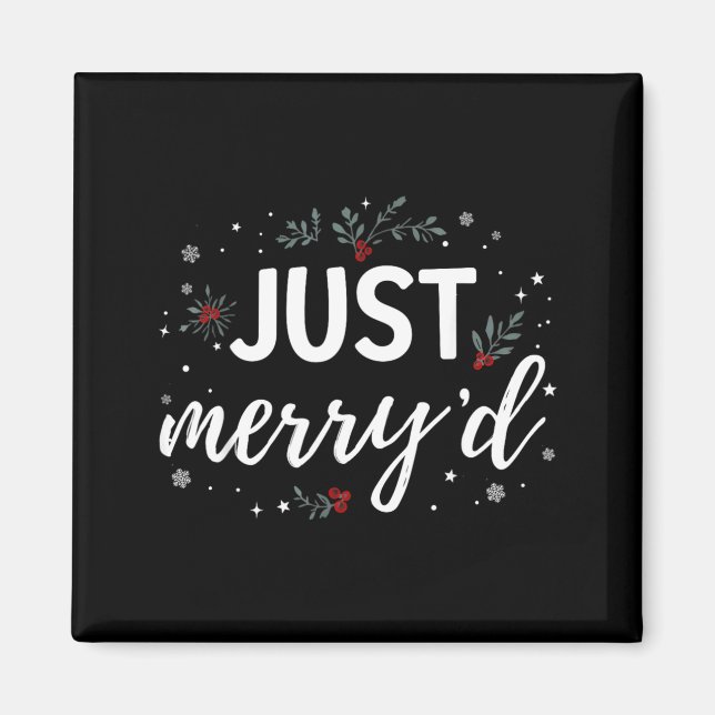 Aimant Mariees assorties de Noel pour mariage (Devant)