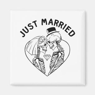 Aimant Mariés depuis peu Mariée Marié Couple de squelette