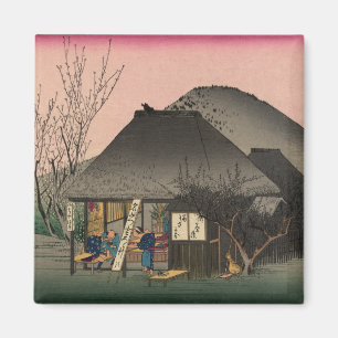 Aimant Mariko, 53 stations de la route Tokaido, Hiroshige