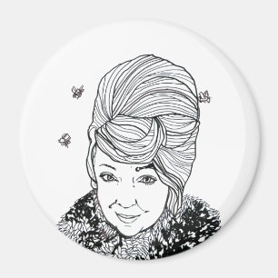 Aimant : Marilyn avec une coiffure de ruche