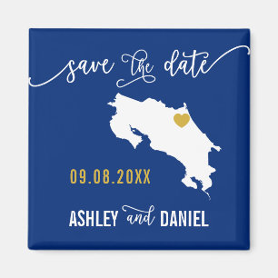 Aimant Marine Costa Rica Mariage Sauvez la carte des date