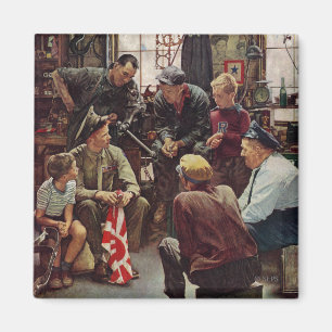 Aimant Marine de retours au pays