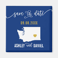 Marine Washington State Wedding Enregistrer la Car