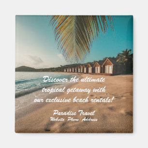 Aimant Marketing et publicité d'agence de voyages Tropica