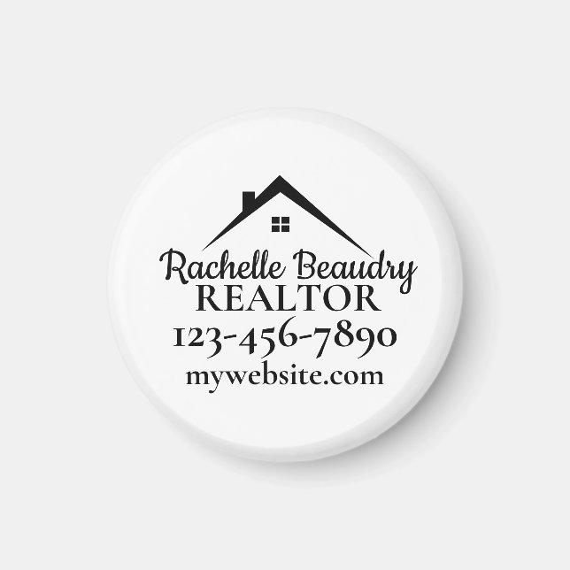 Aimant Marketing Immobilier Realtor Personnalisé (Devant)