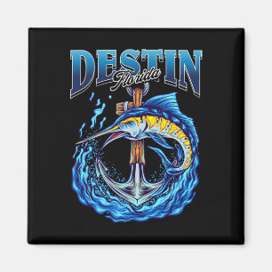 Aimant Marlin Ancien Ancre Naudique Destin Floride Pêche
