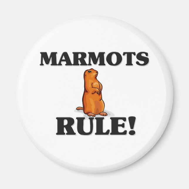 Aimant MARMOTS, la règle ! (Devant)