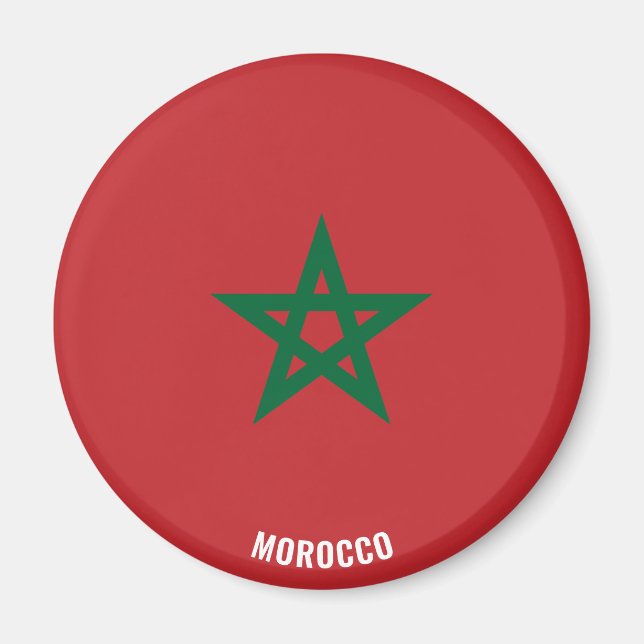 Aimant Maroc Drapeau charmant patriotique (Devant)