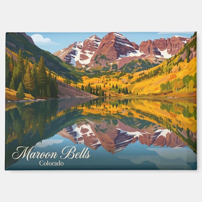 Aimant Maroon Bells États-Unis (Recto)