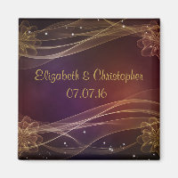 Maroon Design avec Mariage Wispy Gold Accents