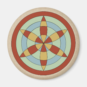 Aimant Marque de sortie Suffolk Hexafoil (Daisy Wheel)