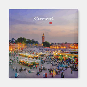 Aimant Marrakech, Maroc - Place Jemaa el Fnaa
