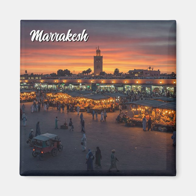 Aimant Marrakech Maroc Travel (Devant)
