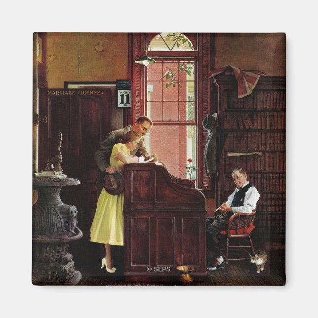 Aimant Marriage license by Norman Rockwell (Devant)
