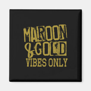 Aimant Marron Or Vibes Seulement Game Day Tee Haut Milieu