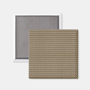 Aimant marron, rectangle, bois, beige, gris, or, police,