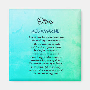 Aimant Mars Birthstone Aquamarine design