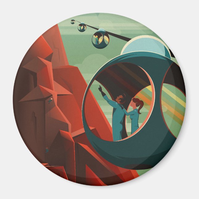 Aimant Mars Olympus Mons Système solaire Volcano le plus  (Devant)