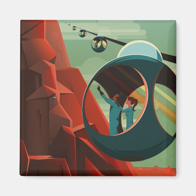 Aimant Mars Olympus Mons Système solaire Volcano le plus  (Devant)