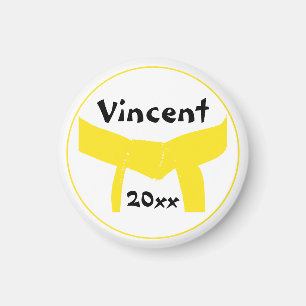 Aimant Martial Arts Ceinture Jaune