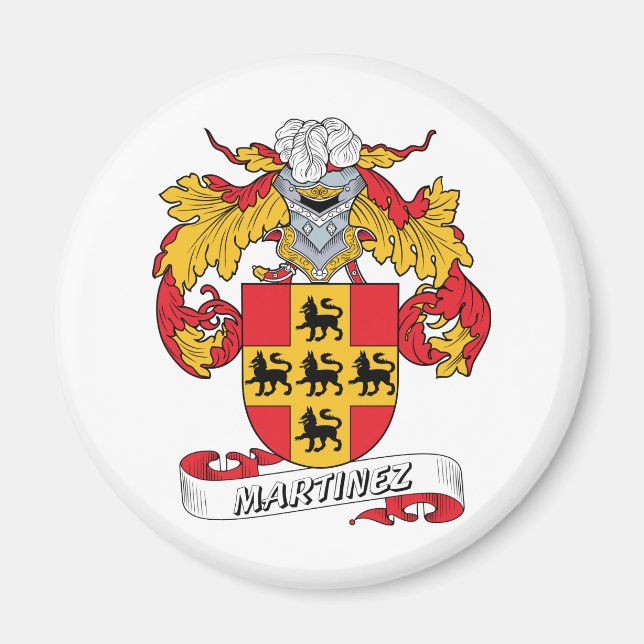 Aimant Martinez Family Crest (Devant)