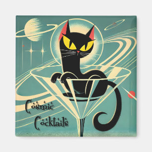 Aimant Martini Black Cat Futuriste Atomique Espace