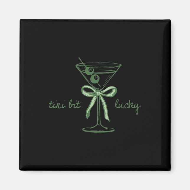 Aimant Martini de la Saint-Patrick Irlandais par un peu I (Devant)