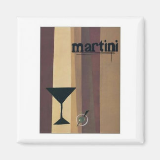 Aimant Martini (rayures marron)