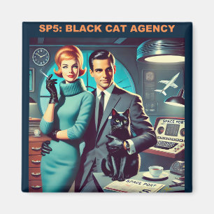 Aimant Martini Space Travel Poster SP5 : Agence de Chat N